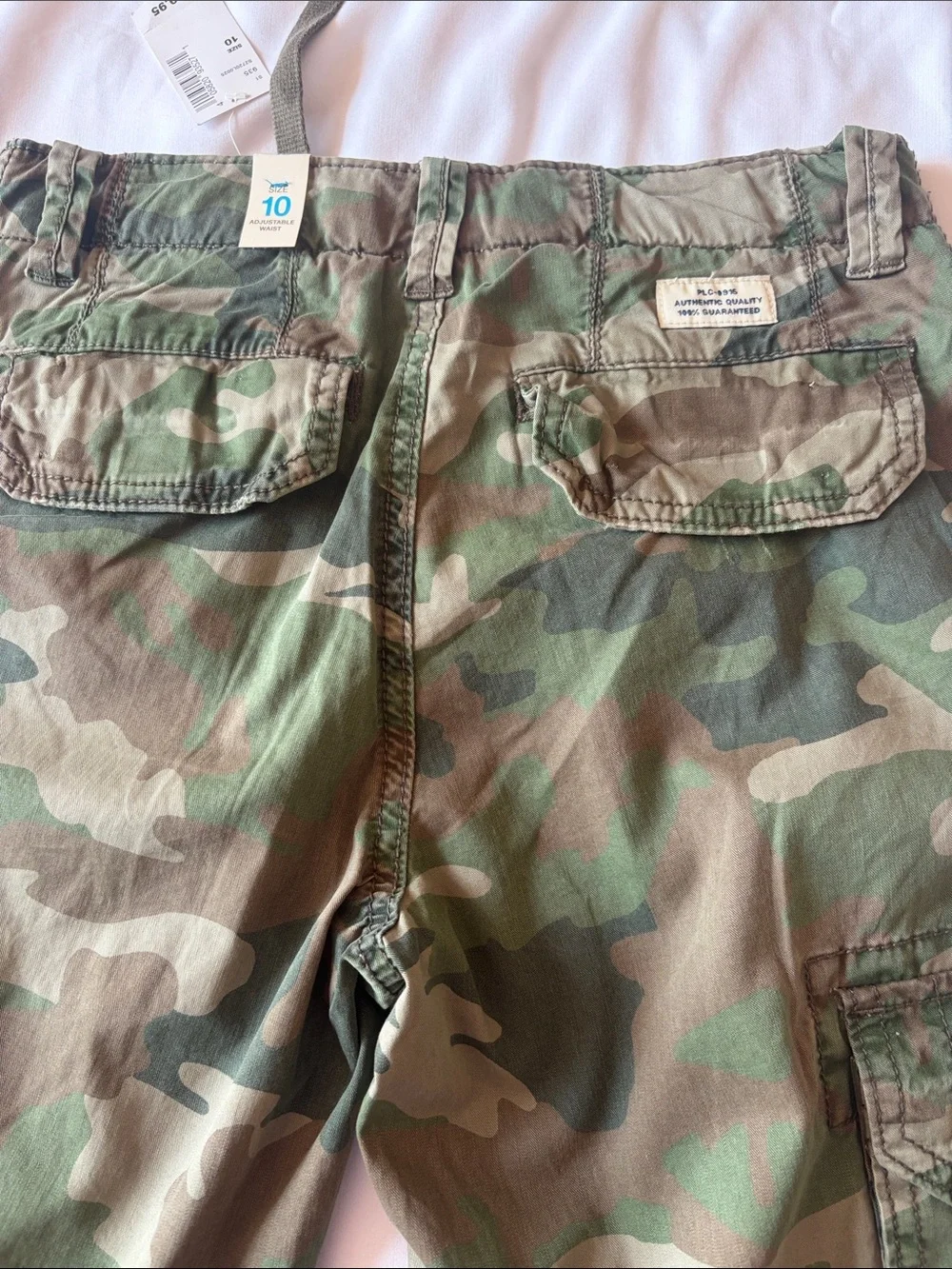 The Children's Place Green Camo Cargo Sweatpants